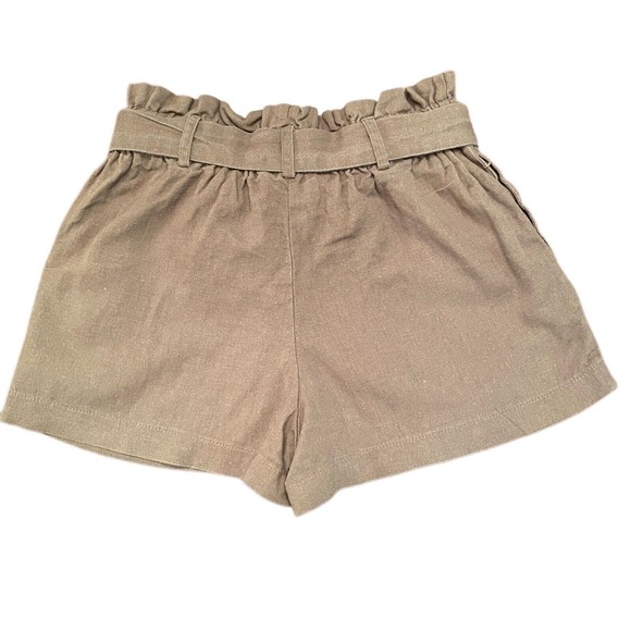 HAVE Paperbag Style Front Tie Linen Blend‎ Shorts Size Juniors Small - Picture 6 of 6